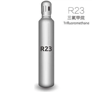 ریفریجرینٹ R 23 HFC-23 CHF3 گیس بہت کم درجہ حرارت ریفریجریشن میں استعمال ہوتی ہے