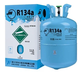 ڈبے میں بند ریفریجرینٹ 134a 30lb ری فل ایبل سلنڈر R134a کار ایئر کنڈیشنر گیس R134a